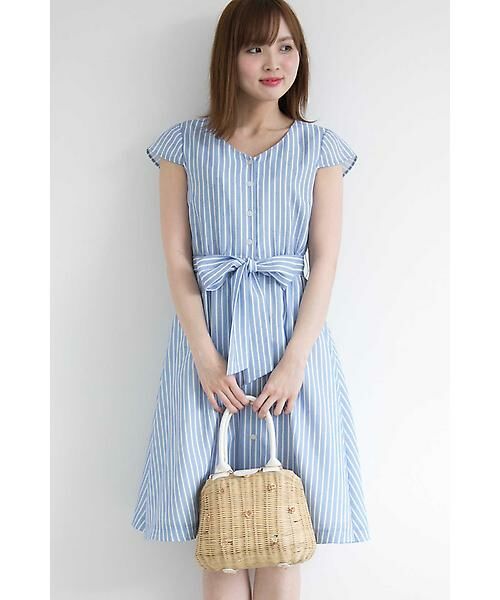 セール リネンライクストライプワンピース ワンピース Proportion Body Dressing プロポーションボディドレッシング ファッション通販 タカシマヤファッションスクエア