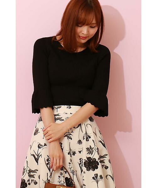 セール Chewyスカラベルスリーブリブニット ニット セーター Proportion Body Dressing プロポーションボディドレッシング ファッション通販 タカシマヤファッションスクエア