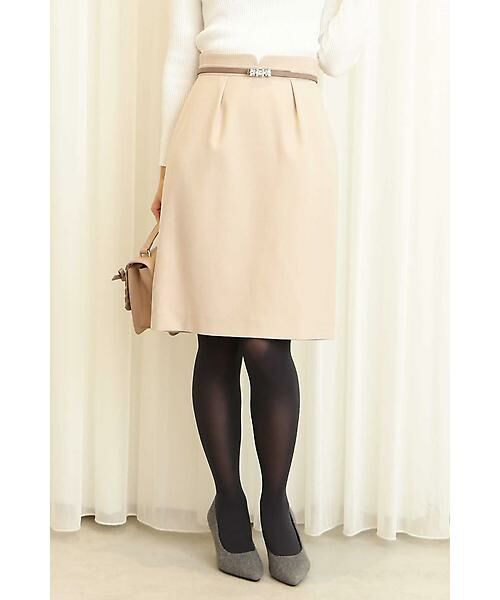セール ウーリッシュフラノビジュー調ベルト付きタイトスカート スカート Proportion Body Dressing プロポーションボディドレッシング ファッション通販 タカシマヤファッションスクエア