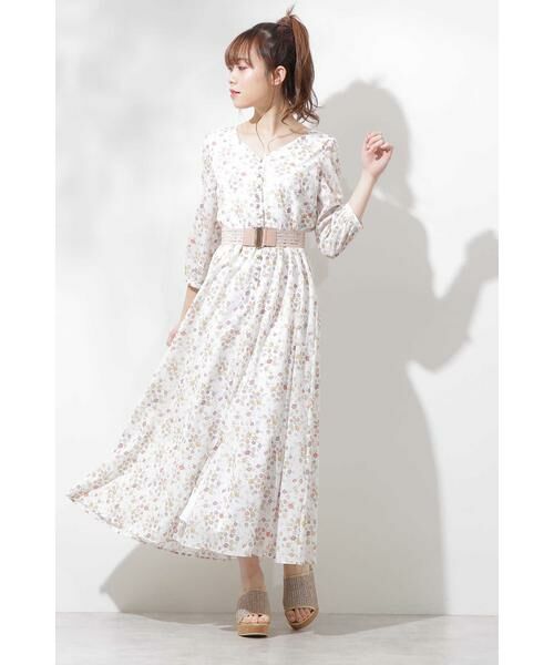 セール タイニーフラワーロングワンピース ワンピース Proportion Body Dressing プロポーションボディドレッシング ファッション通販 タカシマヤファッションスクエア