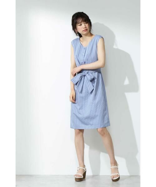 セール バックシャンピンストライプワンピース ワンピース Proportion Body Dressing プロポーションボディドレッシング ファッション通販 タカシマヤファッションスクエア