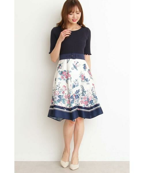 セール スカーフプリントカットソードッキングワンピース ワンピース Proportion Body Dressing プロポーションボディドレッシング ファッション通販 タカシマヤファッションスクエア