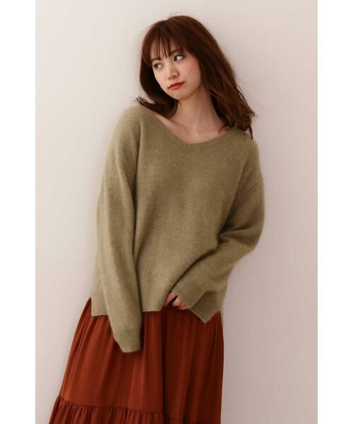 セール Cancam 11月号掲載 ファーリーvミドルニット ニット セーター Proportion Body Dressing プロポーションボディドレッシング ファッション通販 タカシマヤファッションスクエア