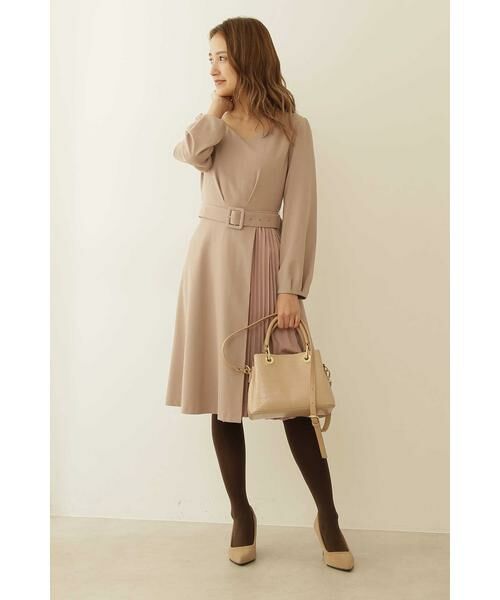 セール サイドプリーツサキソニーワンピース ワンピース Proportion Body Dressing プロポーションボディドレッシング ファッション通販 タカシマヤファッションスクエア