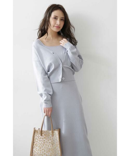 セール ショートカーデ ニットワンピセットアップ ワンピース Proportion Body Dressing プロポーションボディドレッシング ファッション通販 タカシマヤファッションスクエア