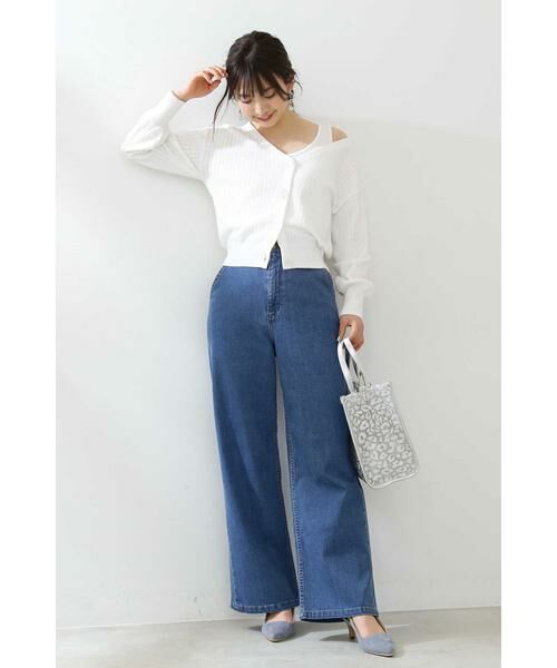 セール レースアップデニムワイドパンツ パンツ Proportion Body Dressing プロポーションボディドレッシング ファッション通販 タカシマヤファッションスクエア
