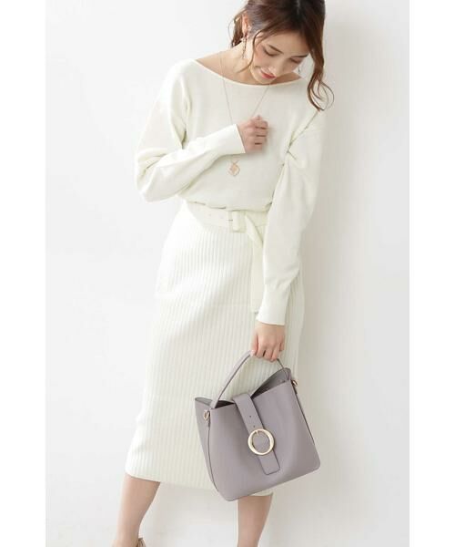 セール 田中みな実さん着用 バックカシュクールニットセットアップ ワンピース Proportion Body Dressing プロポーションボディドレッシング ファッション通販 タカシマヤファッションスクエア