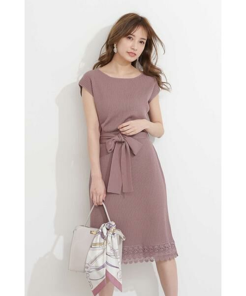 セール 裾レースタイトニットワンピース ワンピース Proportion Body Dressing プロポーションボディドレッシング ファッション通販 タカシマヤファッションスクエア