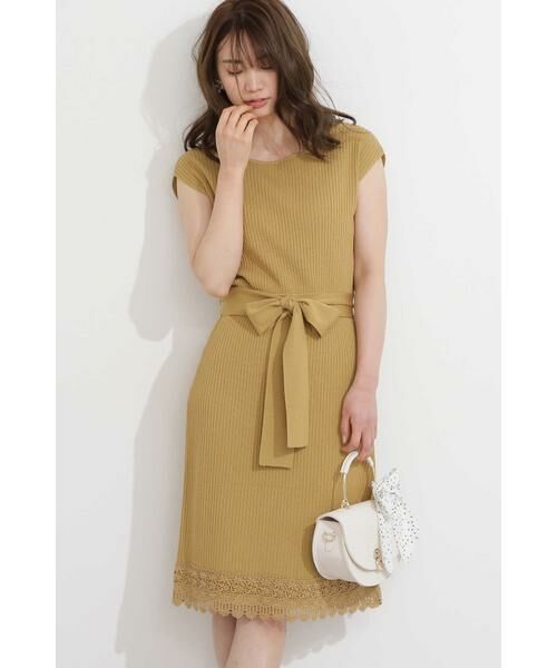 セール 裾レースタイトニットワンピース ワンピース Proportion Body Dressing プロポーションボディドレッシング ファッション通販 タカシマヤファッションスクエア