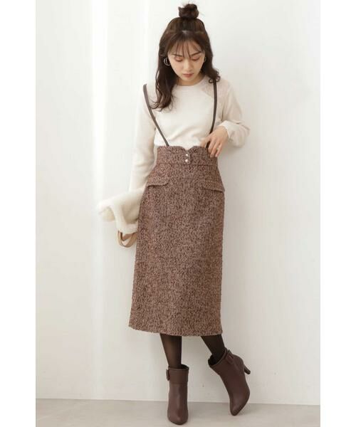 セール サスペンダー付ツイードタイトジャンパースカート ワンピース Proportion Body Dressing プロポーションボディドレッシング ファッション通販 タカシマヤファッションスクエア
