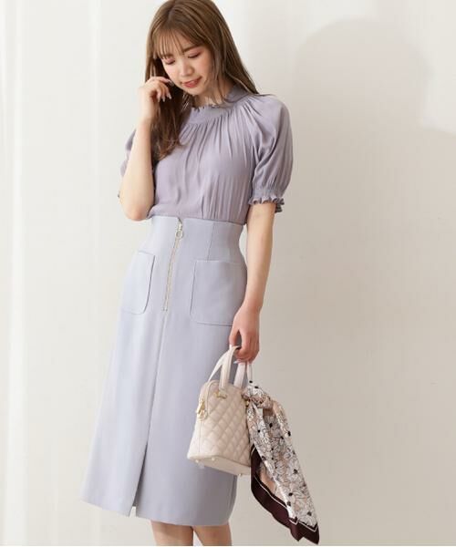 セール フロントファスナータイトスカート Web限定カラー ラベンダー スカート Proportion Body Dressing プロポーションボディドレッシング ファッション通販 タカシマヤファッションスクエア