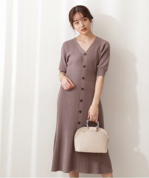 セール 美人百花 5月号掲載 フロント釦2wayニットワンピース ワンピース Proportion Body Dressing プロポーションボディドレッシング ファッション通販 タカシマヤファッションスクエア
