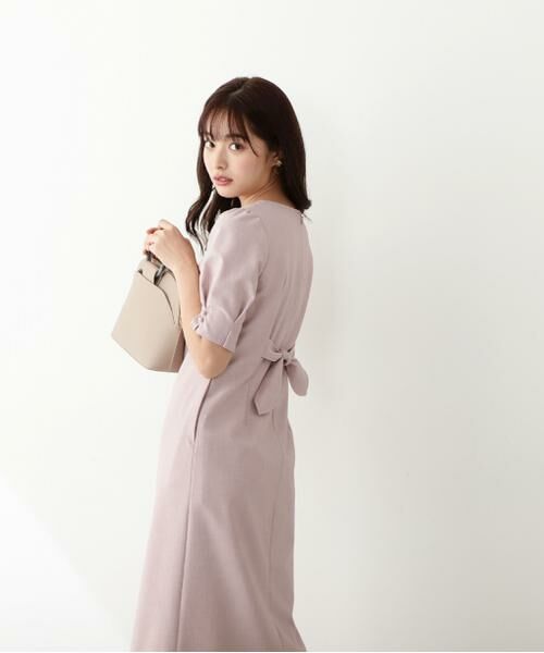 セール 美人百花 5月号掲載 バックリボンタイトワンピース ワンピース Proportion Body Dressing プロポーションボディドレッシング ファッション通販 タカシマヤファッションスクエア