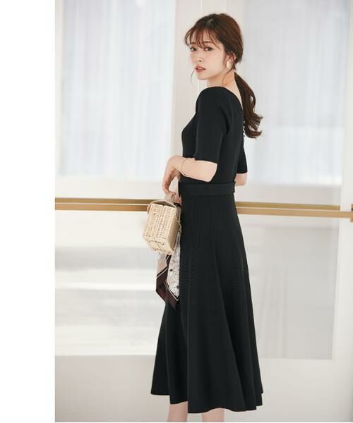 セール 美人百花 6月号掲載 バックボタンクラシカルニットワンピース ワンピース Proportion Body Dressing プロポーションボディドレッシング ファッション通販 タカシマヤファッションスクエア