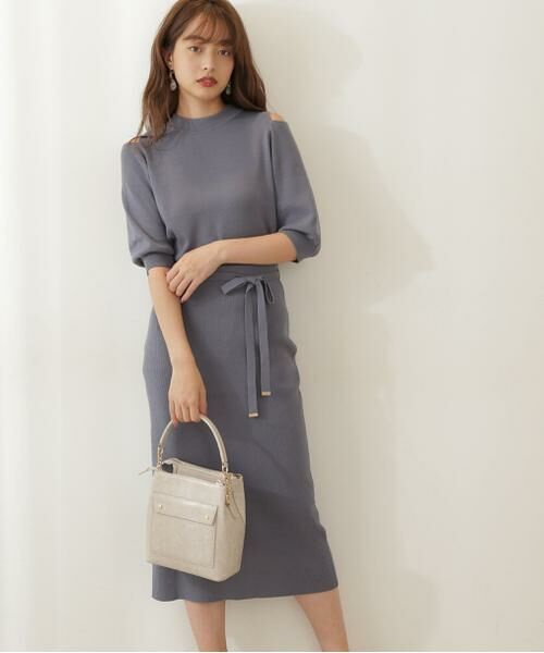 セール オープンショルダーニットセットアップ ワンピース Proportion Body Dressing プロポーションボディドレッシング ファッション通販 タカシマヤファッションスクエア