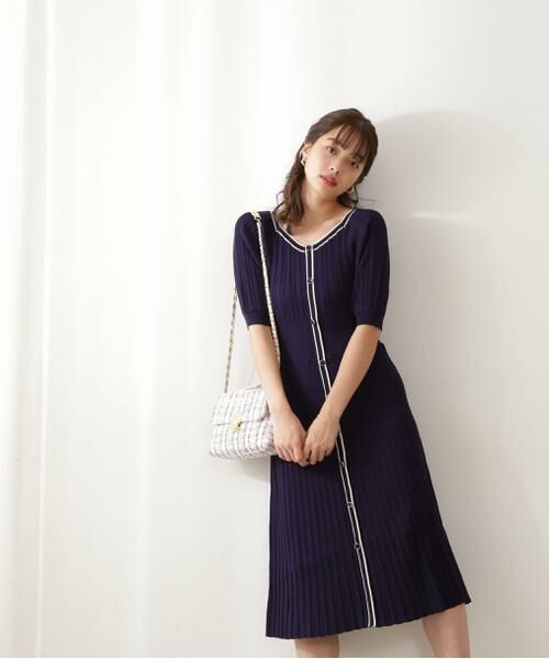 セール ダイヤネックバイカラーナローマーメイドニットワンピース ワンピース Proportion Body Dressing プロポーションボディドレッシング ファッション通販 タカシマヤファッションスクエア