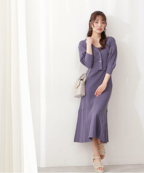 セール カーデ付きニットワンピース ワンピース Proportion Body Dressing プロポーションボディドレッシング ファッション通販 タカシマヤファッションスクエア