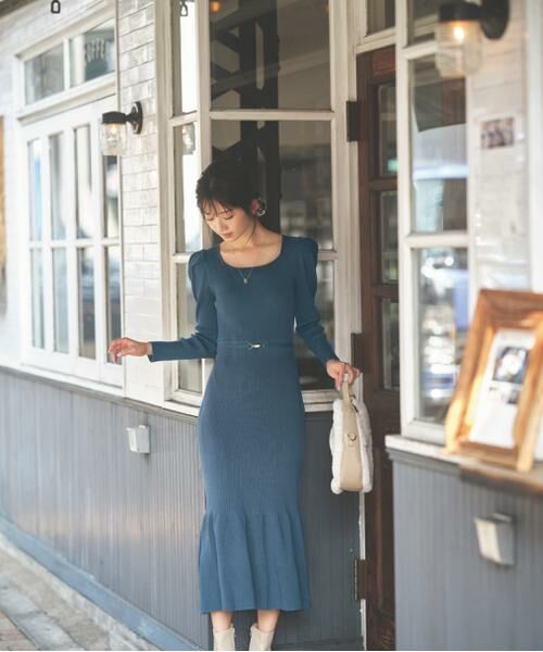 セール マーメイドビット付きニットワンピース ワンピース Proportion Body Dressing プロポーションボディドレッシング ファッション通販 タカシマヤファッションスクエア