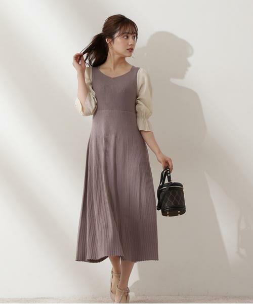 ハートカットハイウエストニットワンピース ワンピース Proportion Body Dressing プロポーションボディドレッシング ファッション通販 タカシマヤファッションスクエア