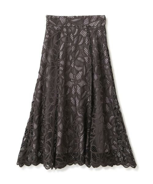 ＊＊PROPORTION BODY DRESSING / プロポーションボディドレッシング　 スカート | フレアケミカルレーススカート | 詳細1