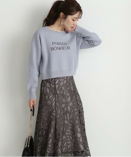 ＊＊PROPORTION BODY DRESSING / プロポーションボディドレッシング　 スカート | フレアケミカルレーススカート | 詳細13