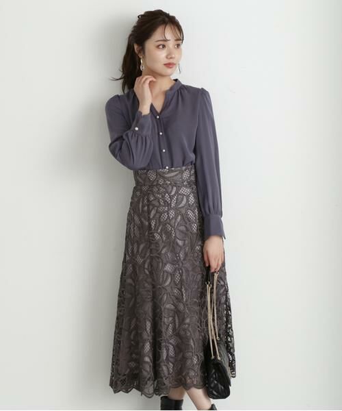 ＊＊PROPORTION BODY DRESSING / プロポーションボディドレッシング　 スカート | フレアケミカルレーススカート | 詳細2