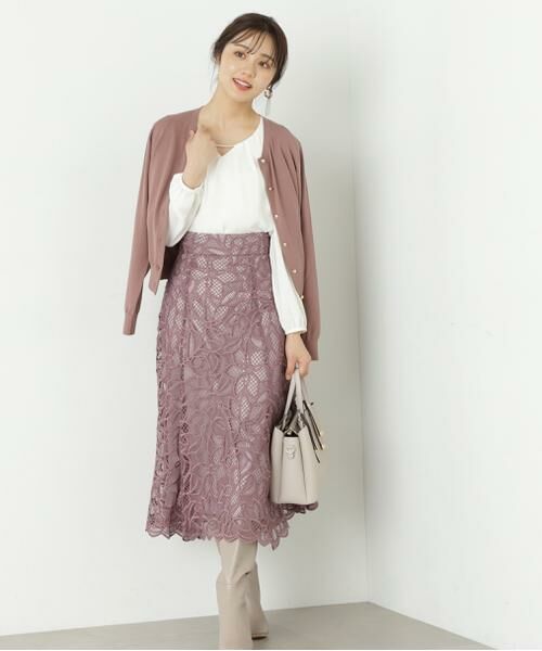 ＊＊PROPORTION BODY DRESSING / プロポーションボディドレッシング　 スカート | フレアケミカルレーススカート | 詳細20