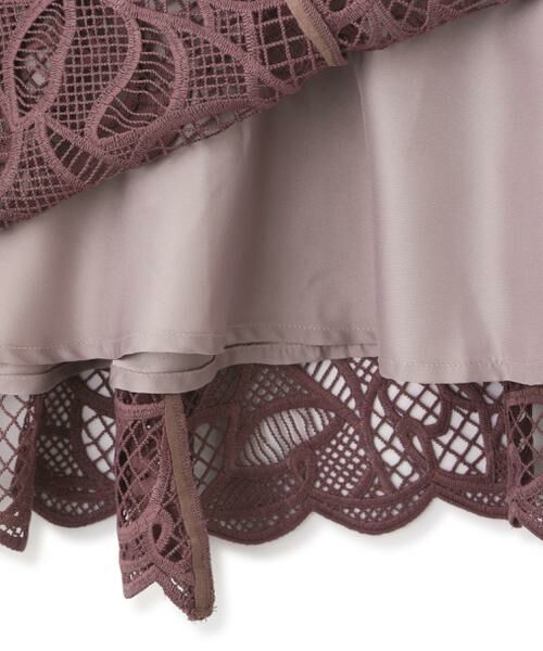 ＊＊PROPORTION BODY DRESSING / プロポーションボディドレッシング　 スカート | フレアケミカルレーススカート | 詳細21