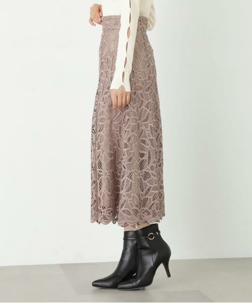 ＊＊PROPORTION BODY DRESSING / プロポーションボディドレッシング　 スカート | フレアケミカルレーススカート | 詳細28