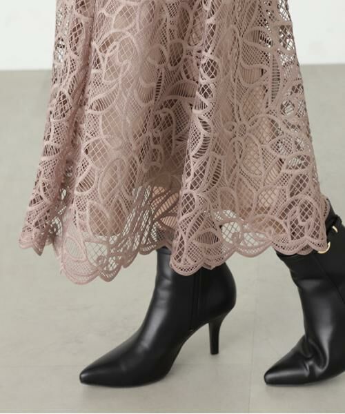 ＊＊PROPORTION BODY DRESSING / プロポーションボディドレッシング　 スカート | フレアケミカルレーススカート | 詳細30