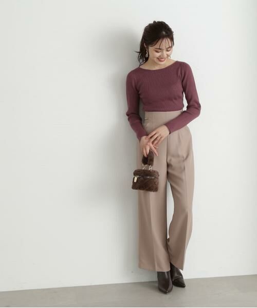 **PROPORTION BODY DRESSING / プロポーションボディドレッシング パンツ | ワイドパンツ(モカ)