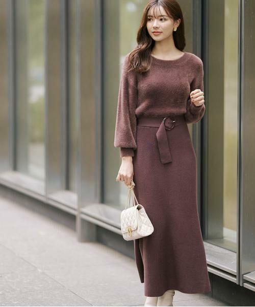 セール】 フェザーマーメイドニットワンピース WEB限定カラー