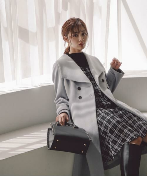 ＊＊PROPORTION BODY DRESSING / プロポーションボディドレッシング　 アウター | ビッグカラーコート/23AW | 詳細4