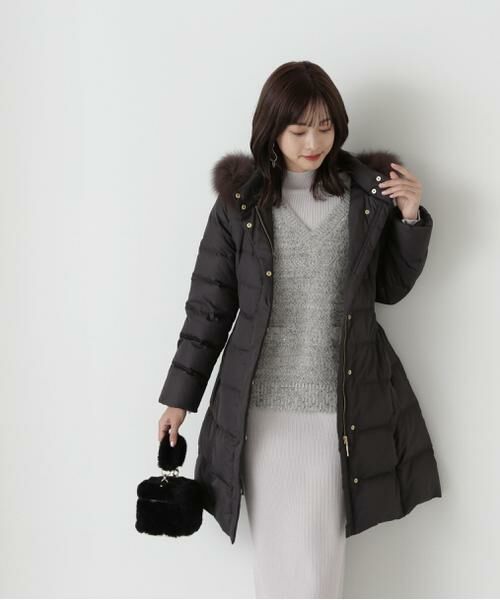 ＊＊PROPORTION BODY DRESSING / プロポーションボディドレッシング　 アウター | ベーシックロングダウン（ブラック）