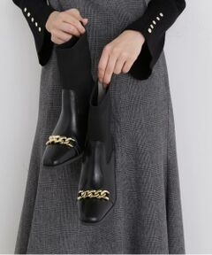 チェーン付ニットブーツ