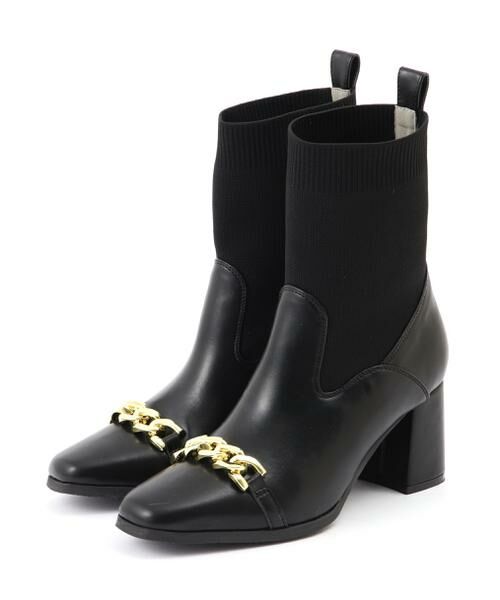 ＊＊PROPORTION BODY DRESSING / プロポーションボディドレッシング　 シューズ | チェーン付ニットブーツ | 詳細2