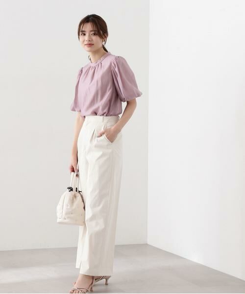 ＊＊PROPORTION BODY DRESSING / プロポーションボディドレッシング　 パンツ | ストレートワイドパンツ（アイボリー2）