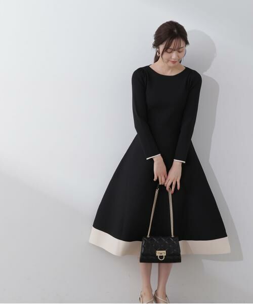 ＊＊PROPORTION BODY DRESSING / プロポーションボディドレッシング　 ワンピース | バイカラーニットワンピース | 詳細2