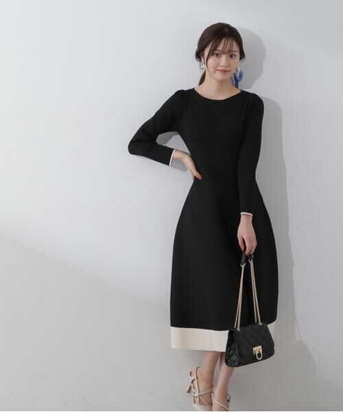 ＊＊PROPORTION BODY DRESSING / プロポーションボディドレッシング　 ワンピース | バイカラーニットワンピース | 詳細4