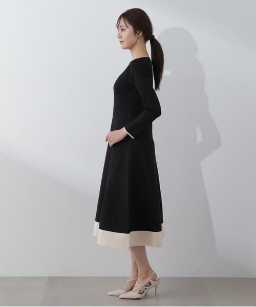 ＊＊PROPORTION BODY DRESSING / プロポーションボディドレッシング　 ワンピース | バイカラーニットワンピース | 詳細6