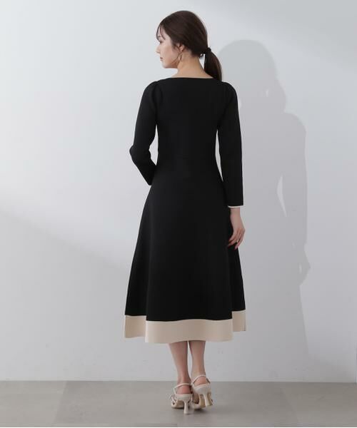 ＊＊PROPORTION BODY DRESSING / プロポーションボディドレッシング　 ワンピース | バイカラーニットワンピース | 詳細7
