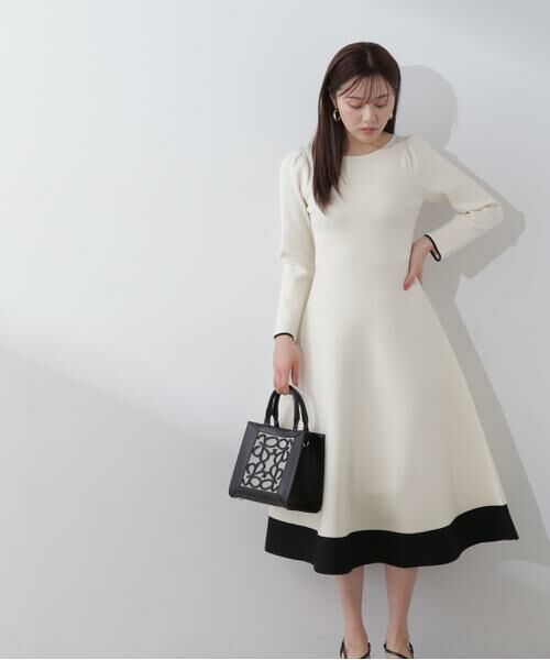 ＊＊PROPORTION BODY DRESSING / プロポーションボディドレッシング　 ワンピース | バイカラーニットワンピース | 詳細12