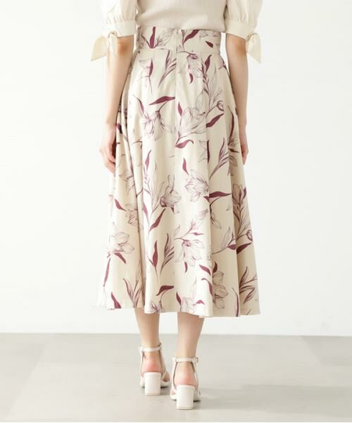 新品 プロポーションボディドレッシングフラワーオーガン刺繍スカート M ベージュ PROPORTION BODY DRESSING（プロポーションボディドレッシング）の