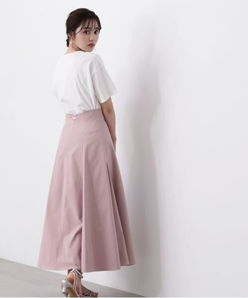 ＊＊PROPORTION BODY DRESSING / プロポーションボディドレッシング　 スカート | バッククロスフレアスカート（ピンク）