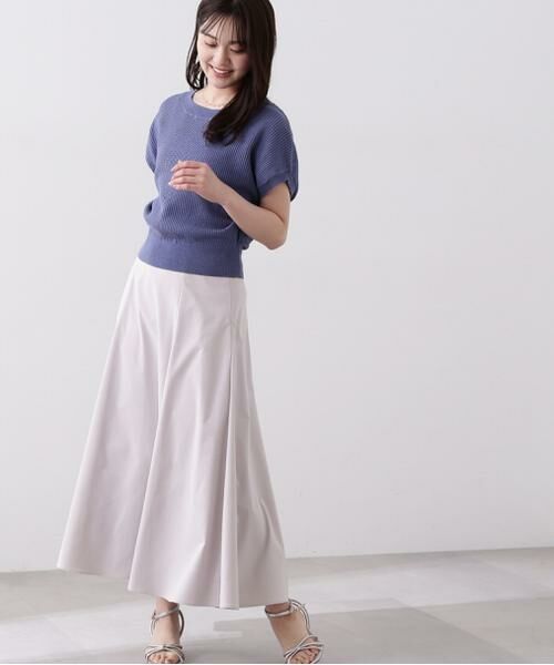 ＊＊PROPORTION BODY DRESSING / プロポーションボディドレッシング　 スカート | バッククロスフレアスカート（グレー）