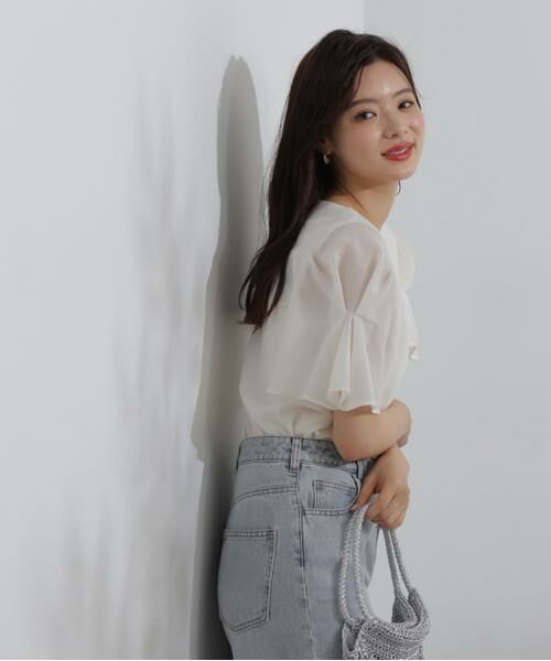 **PROPORTION BODY DRESSING / プロポーションボディドレッシング シャツ・ブラウス | タックフレアーブラウス | 詳細3