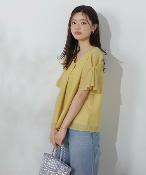 **PROPORTION BODY DRESSING / プロポーションボディドレッシング シャツ・ブラウス | タックフレアーブラウス | 詳細14