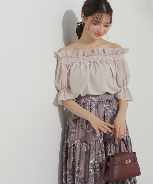 **PROPORTION BODY DRESSING / プロポーションボディドレッシング シャツ・ブラウス | オフショルブラウス(アイボリー2)