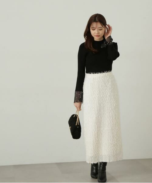 ＊＊PROPORTION BODY DRESSING / プロポーションボディドレッシング　 スカート | 3Dレースタイトスカート | 詳細10