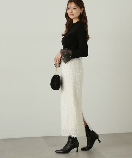 ＊＊PROPORTION BODY DRESSING / プロポーションボディドレッシング　 スカート | 3Dレースタイトスカート | 詳細11